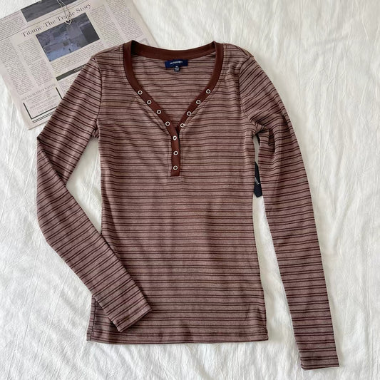 long sleeve henley top