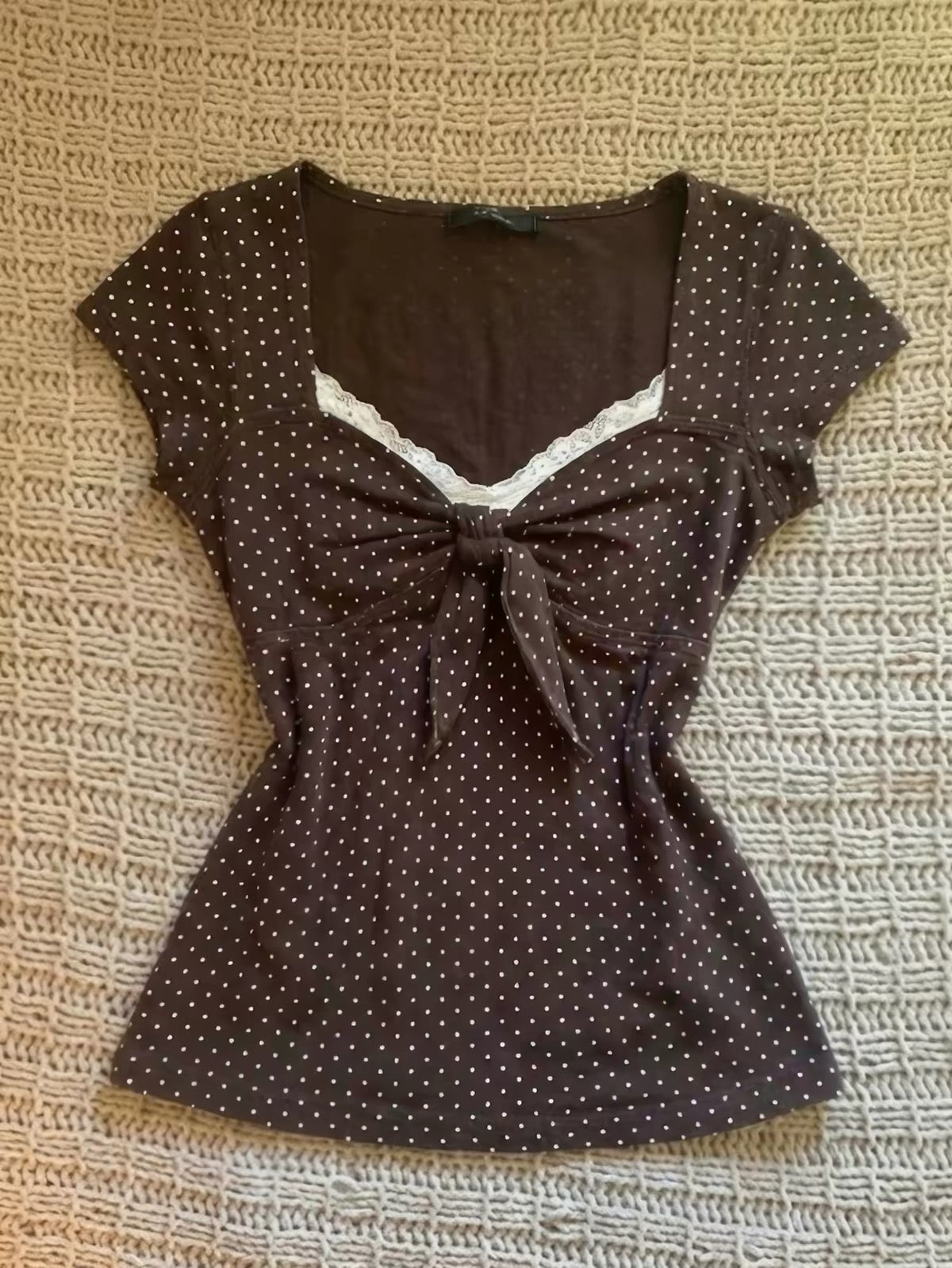 Brown baby doll top